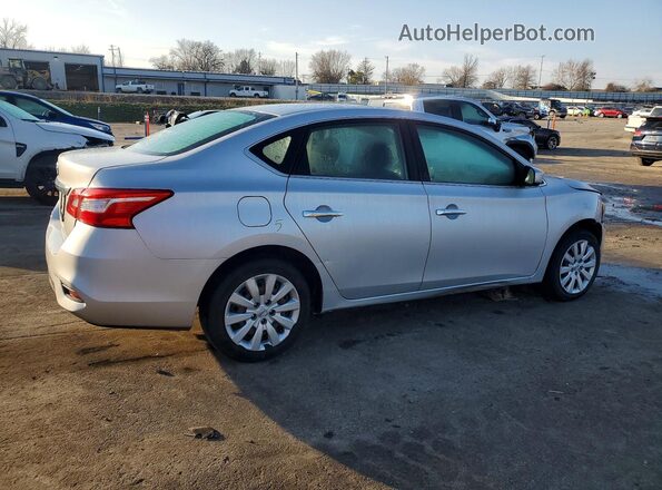 3N1AB7AP1KY351708 2019 NISSAN SENTRA Silver Trasero derecho