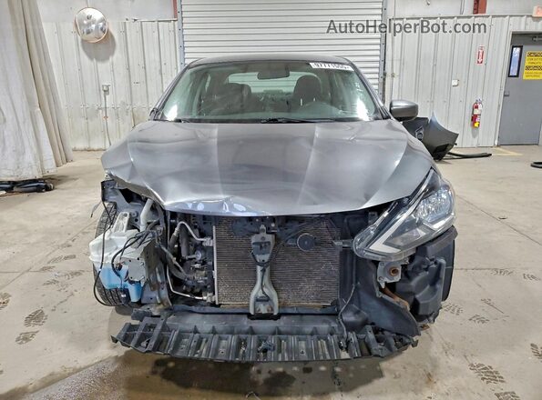 3N1AB7AP1KY352292 2019 NISSAN SENTRA Gray Դիմացի տեսք