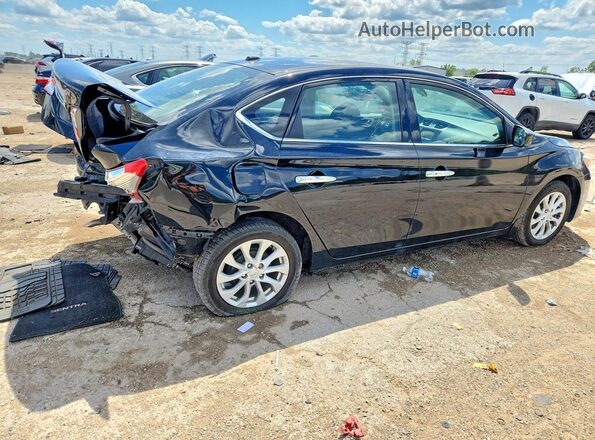 3N1AB7AP1KY365902 2019 NISSAN SENTRA Черный Задняя правая четверть