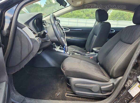 3N1AB7AP1KY365902 2019 NISSAN SENTRA Черный Вид салона спереди