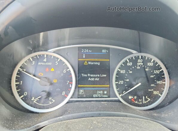 3N1AB7AP1KY365902 2019 NISSAN SENTRA Черный Вид щитка приборов