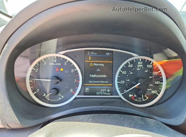 3N1AB7AP1KY420672 2019 NISSAN SENTRA White Вид щитка приладів