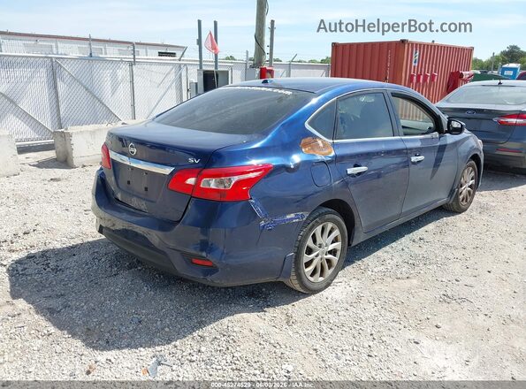 3N1AB7AP1KY422809 2019 NISSAN SENTRA Blue Tył prawy