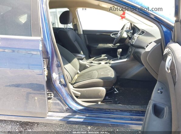 3N1AB7AP1KY422809 2019 NISSAN SENTRA Blue Widok wnętrza z przodu