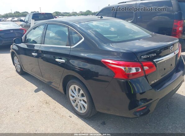 3N1AB7AP1KY436810 2019 NISSAN SENTRA Черный Задняя левая четверть