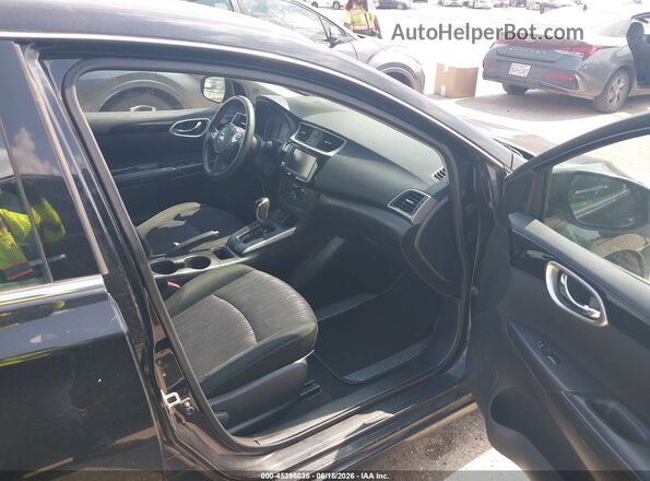 3N1AB7AP1KY436810 2019 NISSAN SENTRA Черный Вид салона спереди