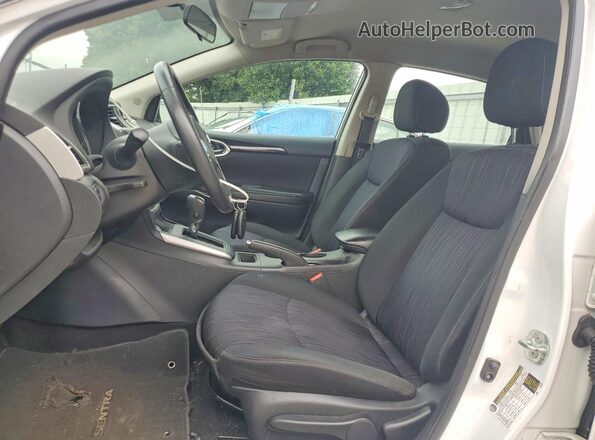3N1AB7AP1KY439075 2019 NISSAN SENTRA White Front interior view