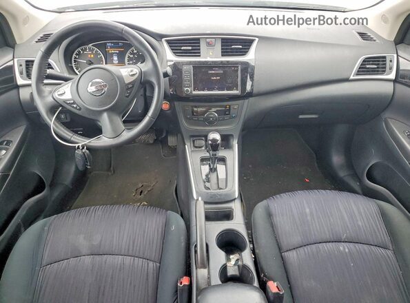 3N1AB7AP1KY439075 2019 NISSAN SENTRA White Dashboard view