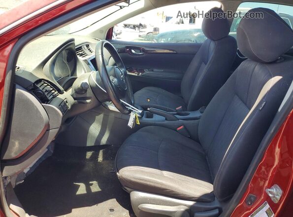 3N1AB7AP1KY453459 2019 NISSAN SENTRA Red წინა სალონის ხედი