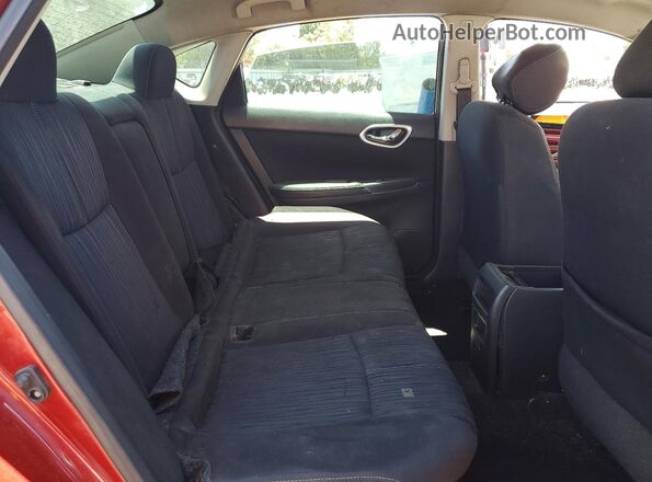 3N1AB7AP1KY453459 2019 NISSAN SENTRA Red უკანა სავარძლების ხედი