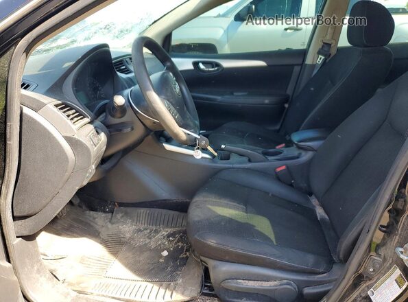 3N1AB7AP2GL648135 2016 NISSAN SENTRA Black Вид салону спереду