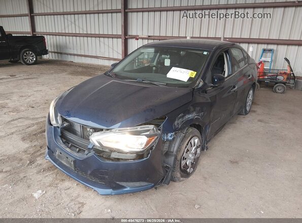 3N1AB7AP2GL656803 2016 NISSAN SENTRA Blue წინა მარცხენა ხედი სამი მეოთხედიდან