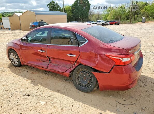 3N1AB7AP2GL669549 2016 NISSAN SENTRA Burgundy Trasero izquierdo