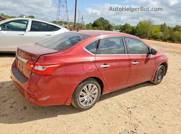 3N1AB7AP2GL669549 2016 NISSAN SENTRA Burgundy Trasero derecho