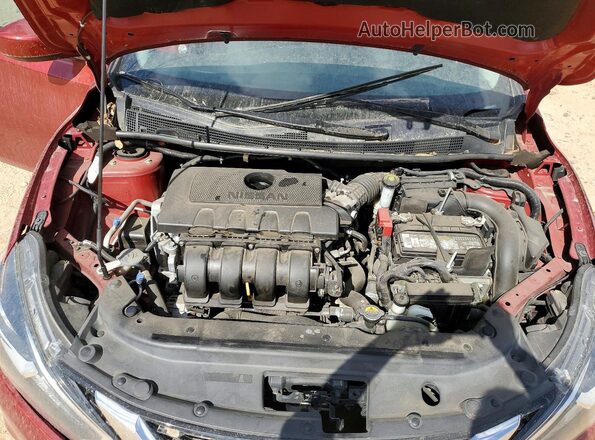 3N1AB7AP2GL669549 2016 NISSAN SENTRA Burgundy Vista interior trasera
