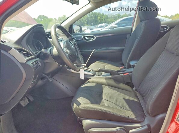 3N1AB7AP2GY217524 2016 NISSAN SENTRA Red Вид салону спереду