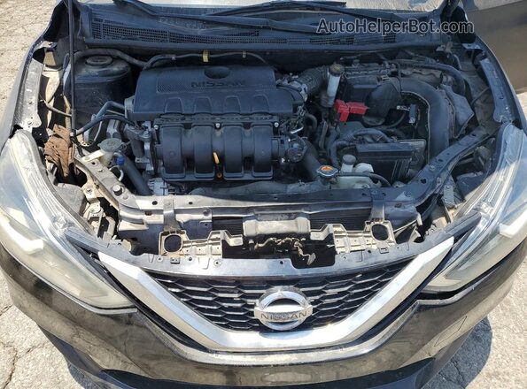 3N1AB7AP2GY236090 2016 NISSAN SENTRA Black უკანა სალონის ხედი