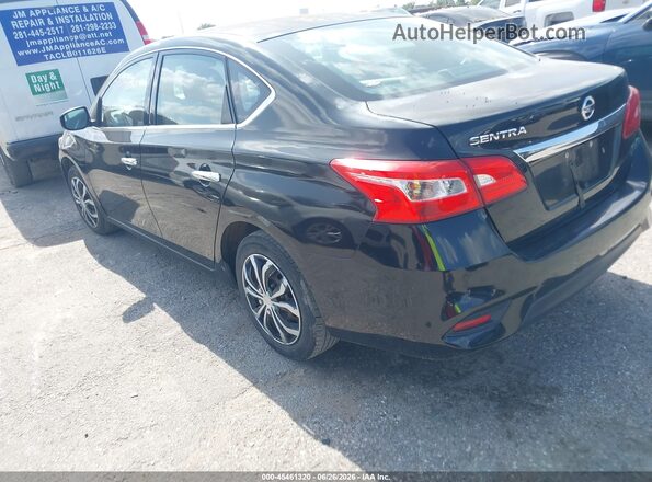 3N1AB7AP2GY263158 2016 NISSAN SENTRA Black Հետևի ձախ