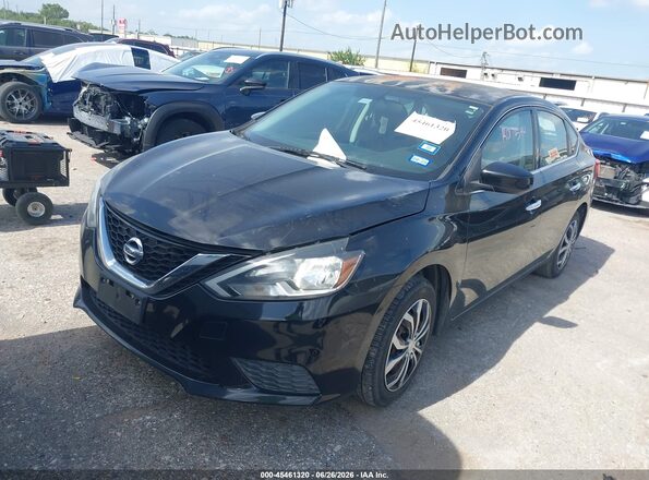 3N1AB7AP2GY263158 2016 NISSAN SENTRA Black Առջևի ձախ երեք քառորդ տեսարան