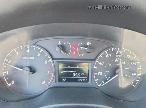 3N1AB7AP2GY319891 2016 NISSAN SENTRA White Widok zestawu wskaźników