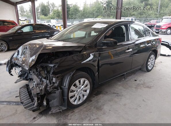 3N1AB7AP2HL648105 2017 NISSAN SENTRA Black Vista tres cuartos delantera izquierda