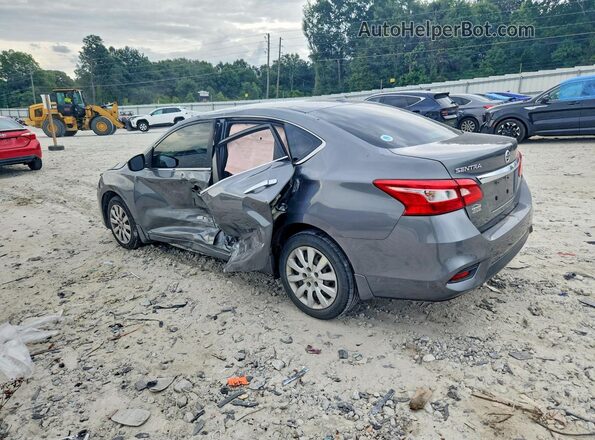 3N1AB7AP2HL658441 2017 NISSAN SENTRA Gray Trasero izquierdo