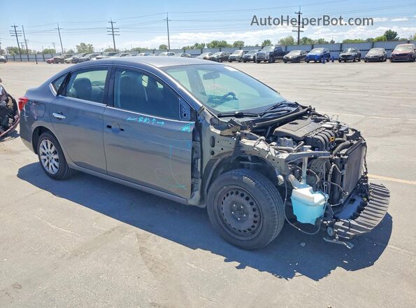 3N1AB7AP2HY264196 2017 NISSAN SENTRA Charcoal Delantero derecho