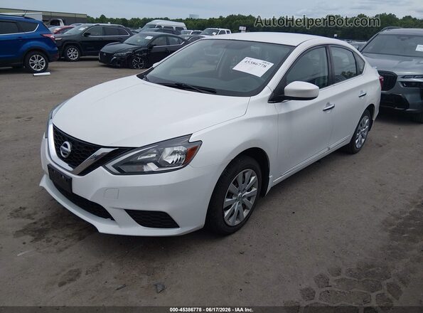3N1AB7AP2HY361236 2017 NISSAN SENTRA Белый Передняя левая четверть