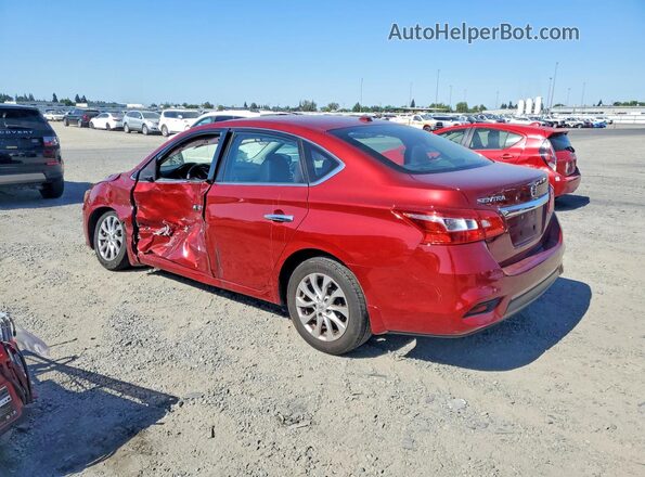 3N1AB7AP2HY369689 2017 NISSAN SENTRA Burgundy Tył lewy