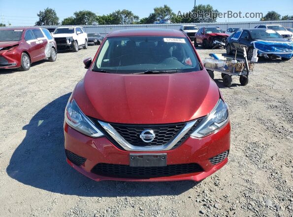 3N1AB7AP2HY369689 2017 NISSAN SENTRA Burgundy Widok z przodu