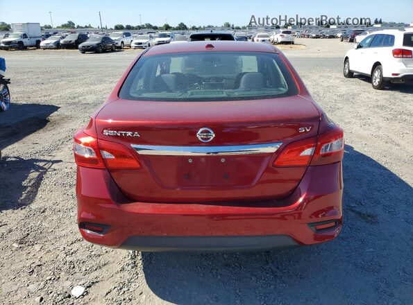 3N1AB7AP2HY369689 2017 NISSAN SENTRA Burgundy Widok z tyłu