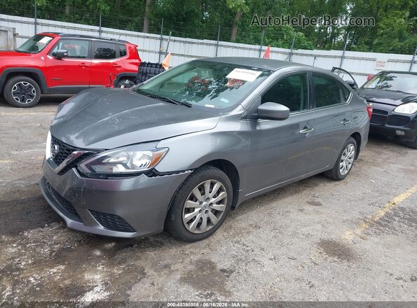 3N1AB7AP2HY372754 2017 NISSAN SENTRA Gray Przód lewy
