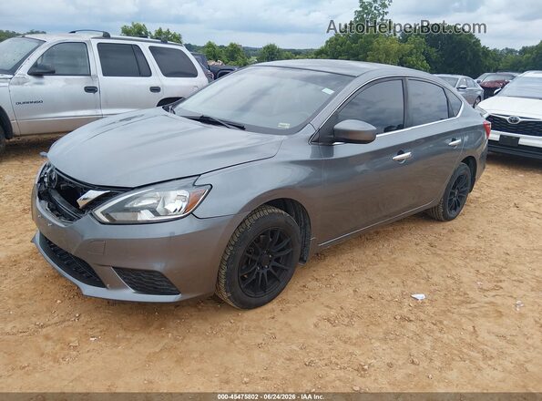 3N1AB7AP2HY379090 2017 NISSAN SENTRA Gray Առջևի ձախ երեք քառորդ տեսարան