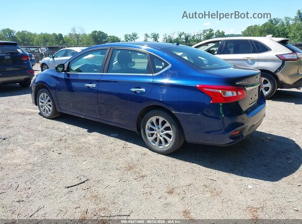 3N1AB7AP2JL627082 2018 NISSAN SENTRA Blue Հետևի ձախ