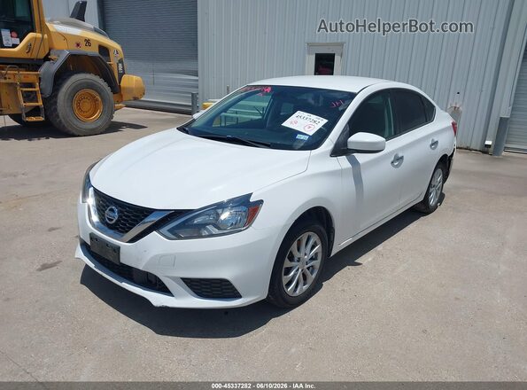 3N1AB7AP2JL646974 2018 NISSAN SENTRA White წინა მარცხენა ხედი სამი მეოთხედიდან