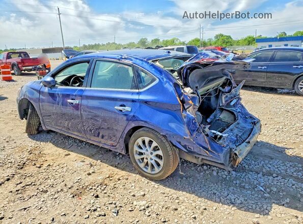 3N1AB7AP2JL652614 2018 NISSAN SENTRA Blue Rear left