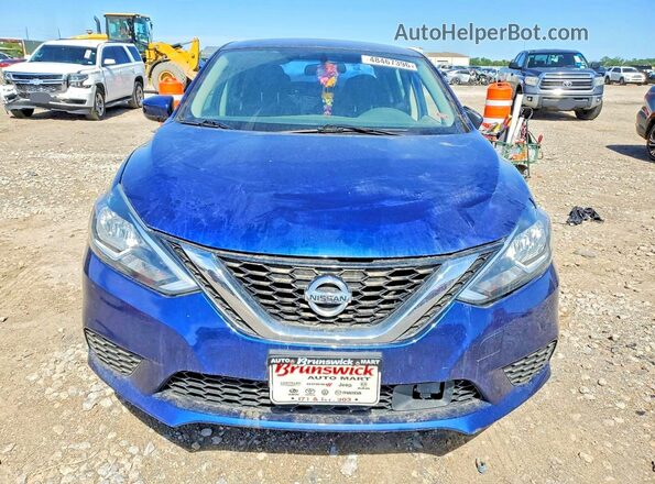 3N1AB7AP2JL652614 2018 NISSAN SENTRA Blue Front view