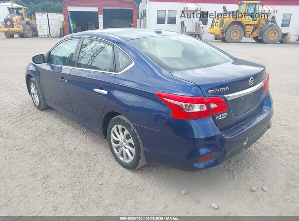 3N1AB7AP2JY216350 2018 NISSAN SENTRA Синий Задняя левая четверть