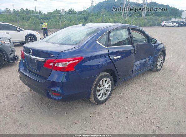 3N1AB7AP2JY216350 2018 NISSAN SENTRA Синий Задняя правая четверть