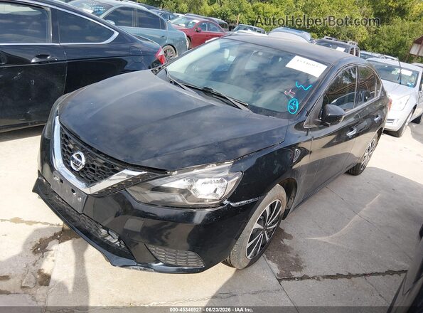 3N1AB7AP2JY224240 2018 NISSAN SENTRA Черный Передняя левая четверть