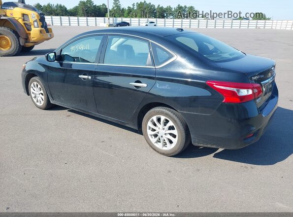 3N1AB7AP2JY239420 2018 NISSAN SENTRA Черный Задняя левая четверть