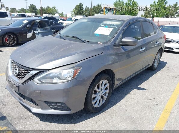 3N1AB7AP2JY260266 2018 NISSAN SENTRA Brown წინა მარცხენა ხედი სამი მეოთხედიდან