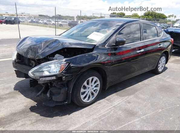 3N1AB7AP2JY267413 2018 NISSAN SENTRA Black Przód lewy