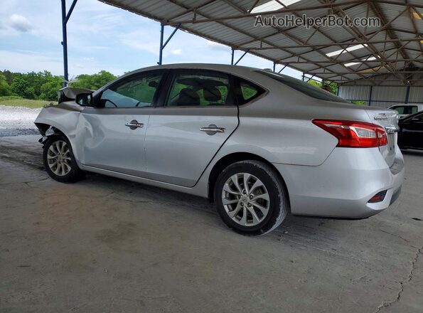 3N1AB7AP2JY319350 2019 NISSAN SENTRA Silver უკანა მარცხენა