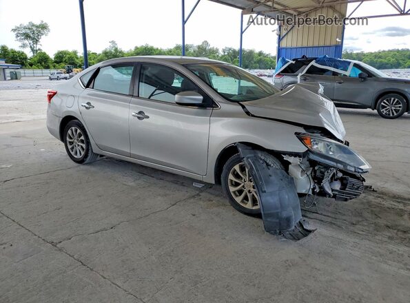 3N1AB7AP2JY319350 2019 NISSAN SENTRA Silver წინა მარჯვენა