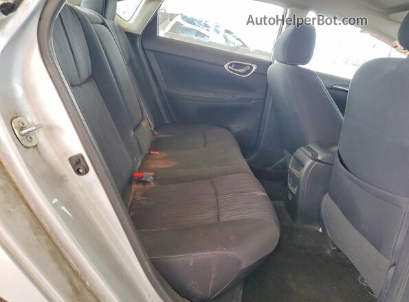 3N1AB7AP2JY319350 2019 NISSAN SENTRA Silver უკანა სავარძლების ხედი