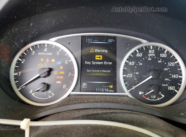 3N1AB7AP2JY319350 2019 NISSAN SENTRA Silver ხელსაწყოთა პანელის ხედი
