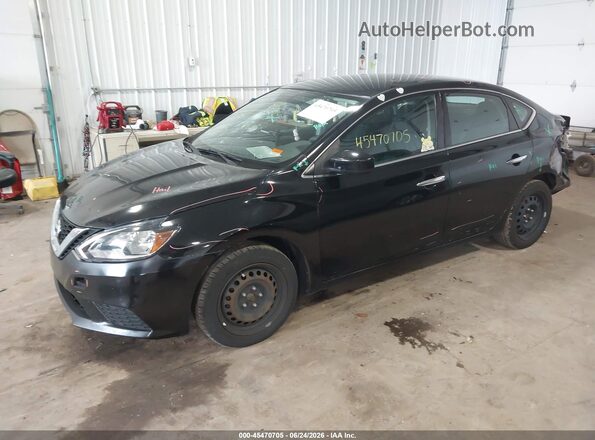 3N1AB7AP2JY326184 2018 NISSAN SENTRA Black Առջևի ձախ երեք քառորդ տեսարան