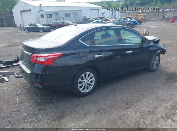 3N1AB7AP2KL604855 2019 NISSAN SENTRA Black Tył prawy