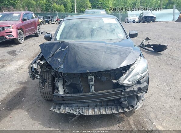 3N1AB7AP2KL604855 2019 NISSAN SENTRA Black Widok zestawu wskaźników